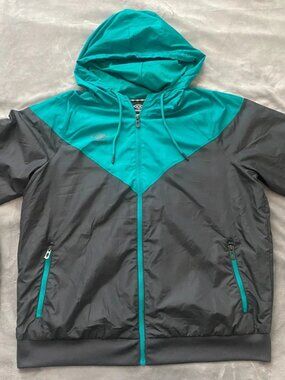 Vintage 90s UMBRO Hooded Windbreaker Jacket